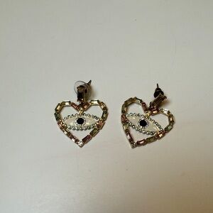 C&C California Heart Evil Eye earring